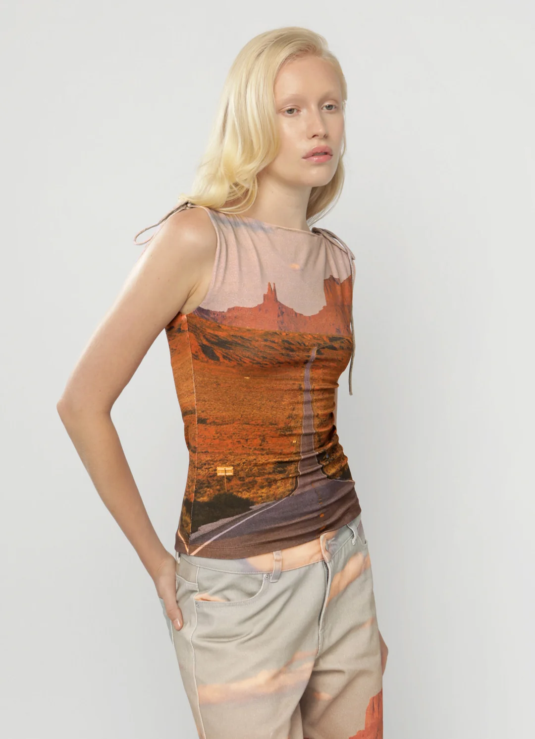 Dottie Tie Tank - Canyon Roads