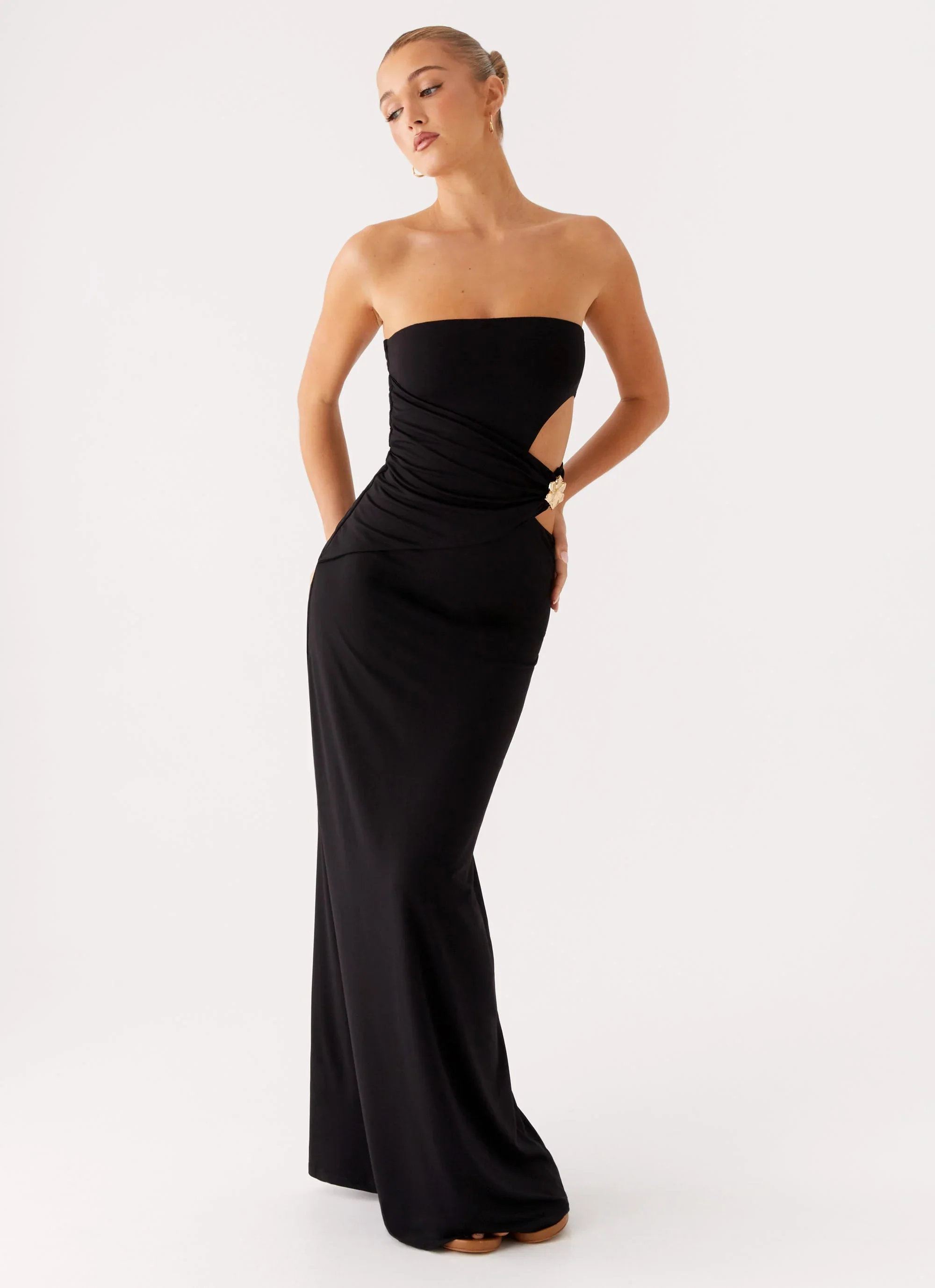 Anetta Maxi Dress - Black