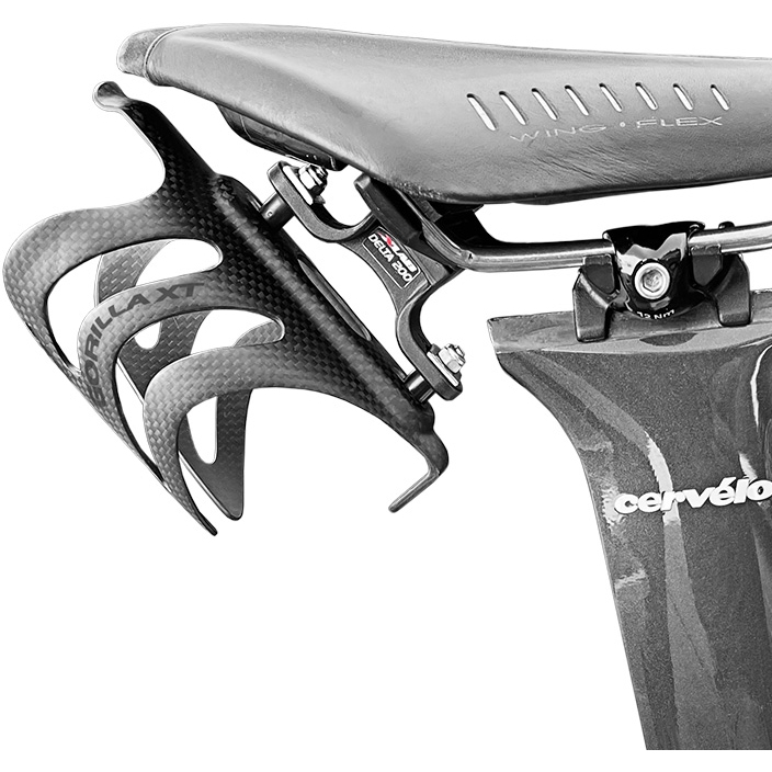 XLAB Delta 200 XT Adapter + Gorilla XT Carbon Bottle Cage