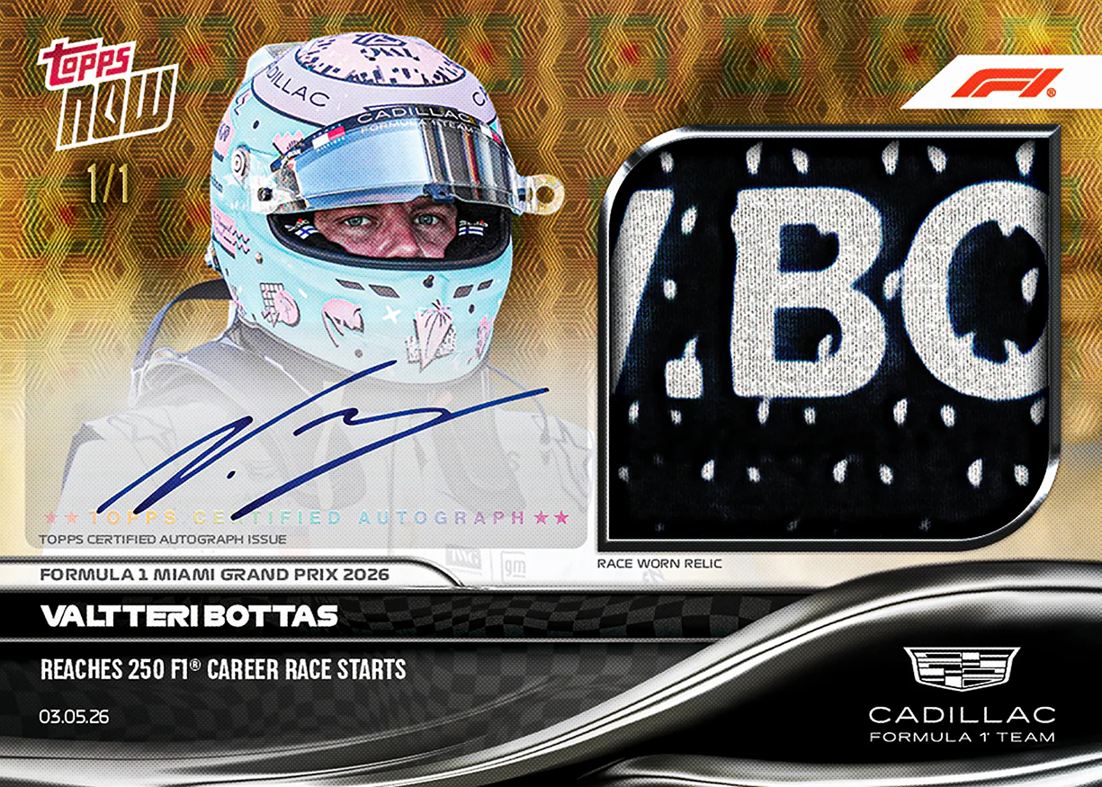 Valtteri Bottas - 2026 Formula 1® Topps NOW® - Card 24 - PR: 3387