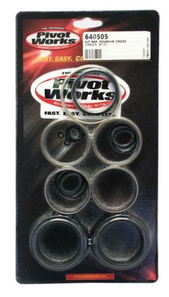 Kit de reconditionnement de fourche Pivot works POUR CR500R 1997-01HONDA 500 CR 500 R (PE02) - 1996 - 2001Ref : PK00045A / 1047284