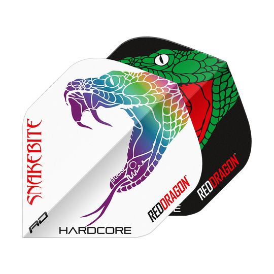 Red Dragon Peter Wright Snakebite Black White Yin Yang Standard Flights