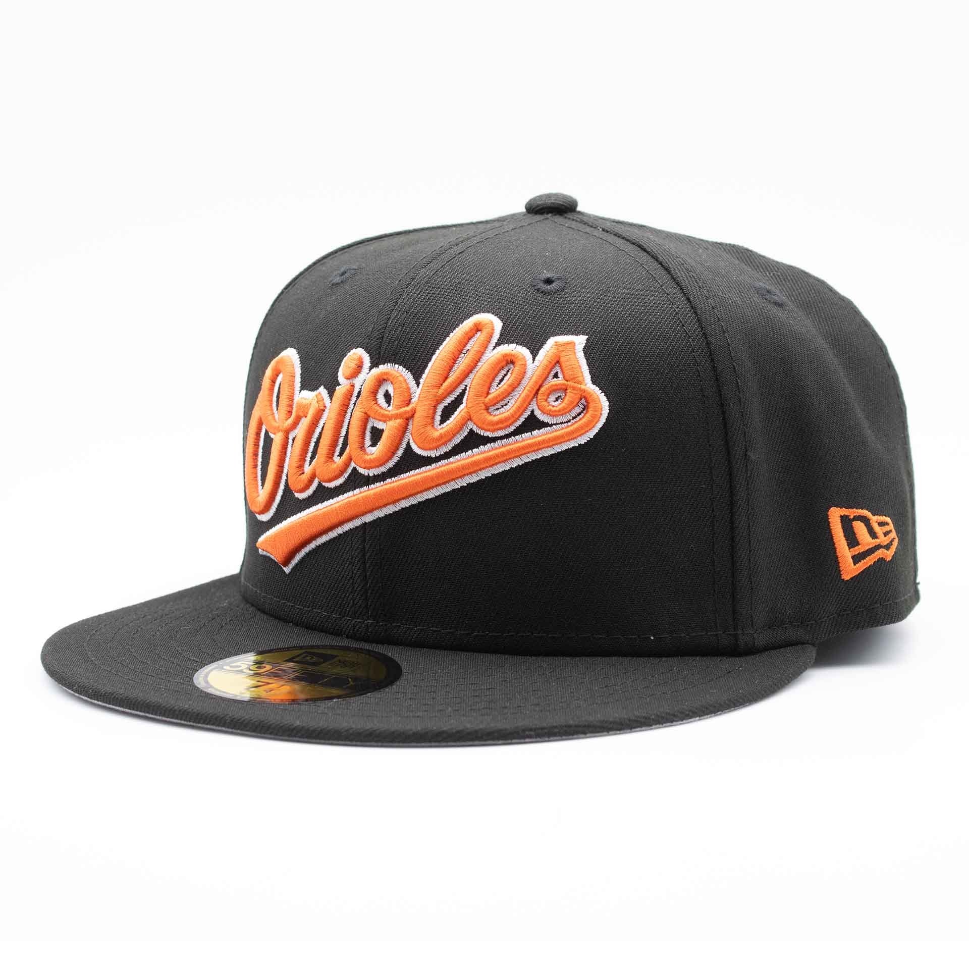 Baltimore Orioles Script 59FIFTY Fitted MLB Cap Black