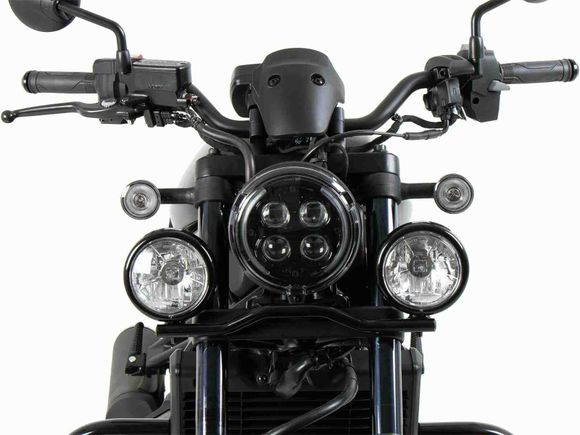 Hepco & Becker Twinlight Dual Lights (street) with mounting bracket and cable—gloss blackHONDA 1100 CMX 1100 REBEL - 2021 - 2024Ref: Hbe00535A / 4009525 00 01