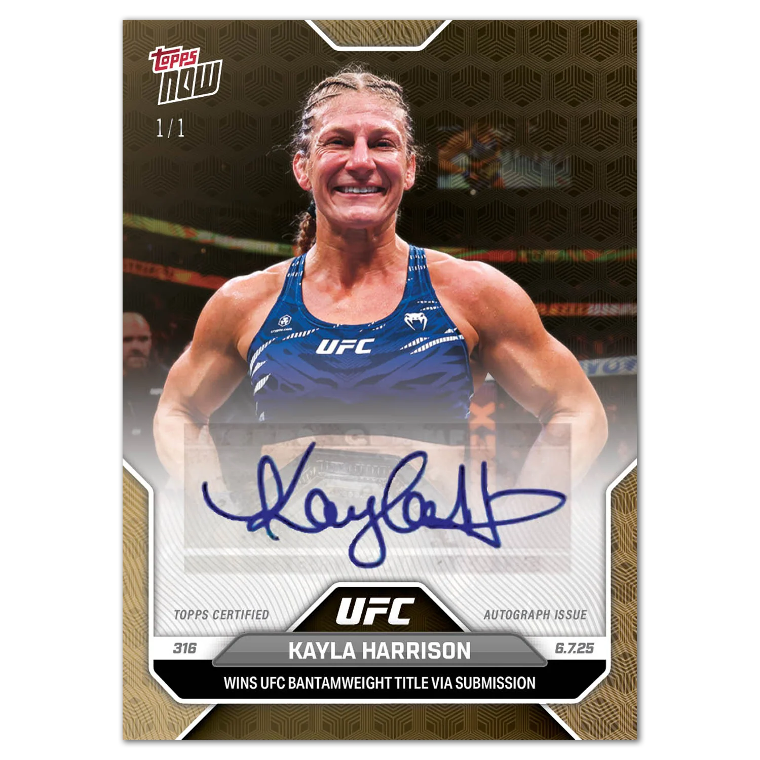 Kayla Harrison - 2025 UFC Topps NOW® - Card 16 - LOOK FOR AUTOS