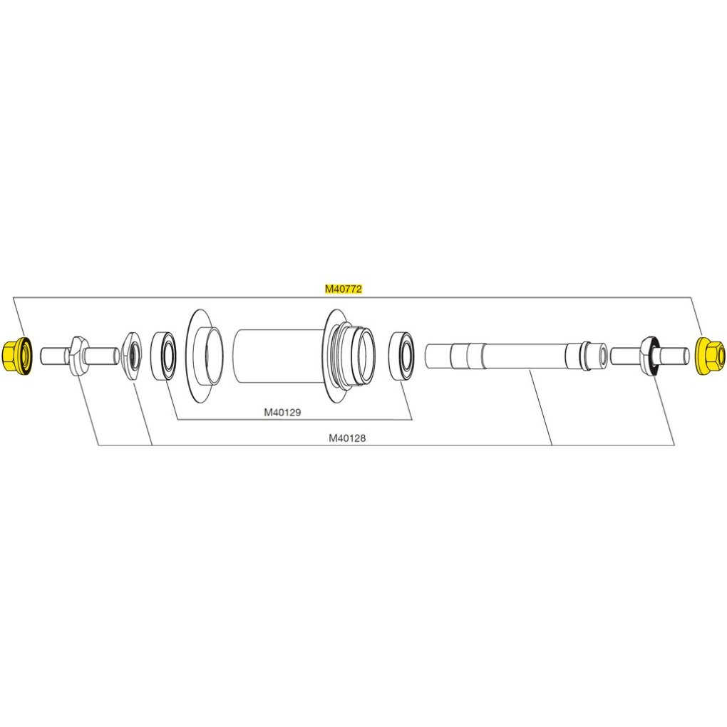 Mavic Fixing Nuts for Comete Track Rear Wheel Hubs - M40772