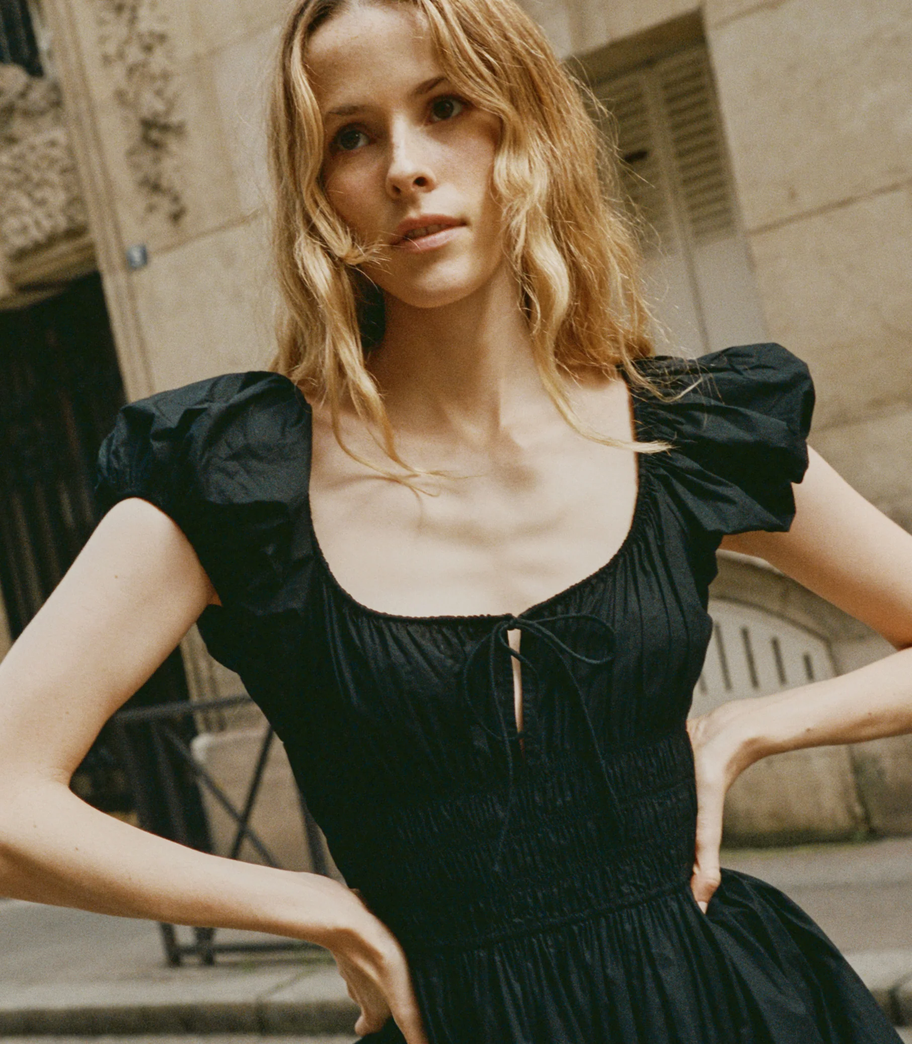 Quinn Midi Dress - Black