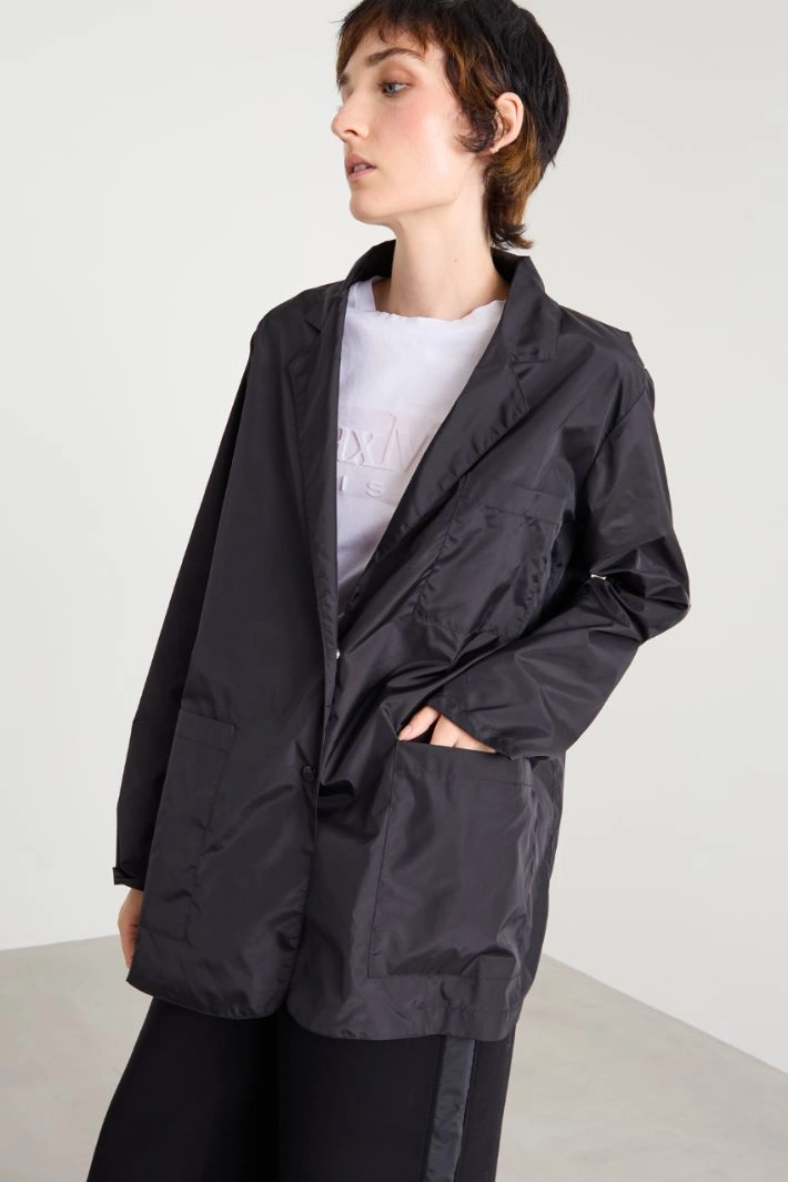 Taffeta jacket - BLACK