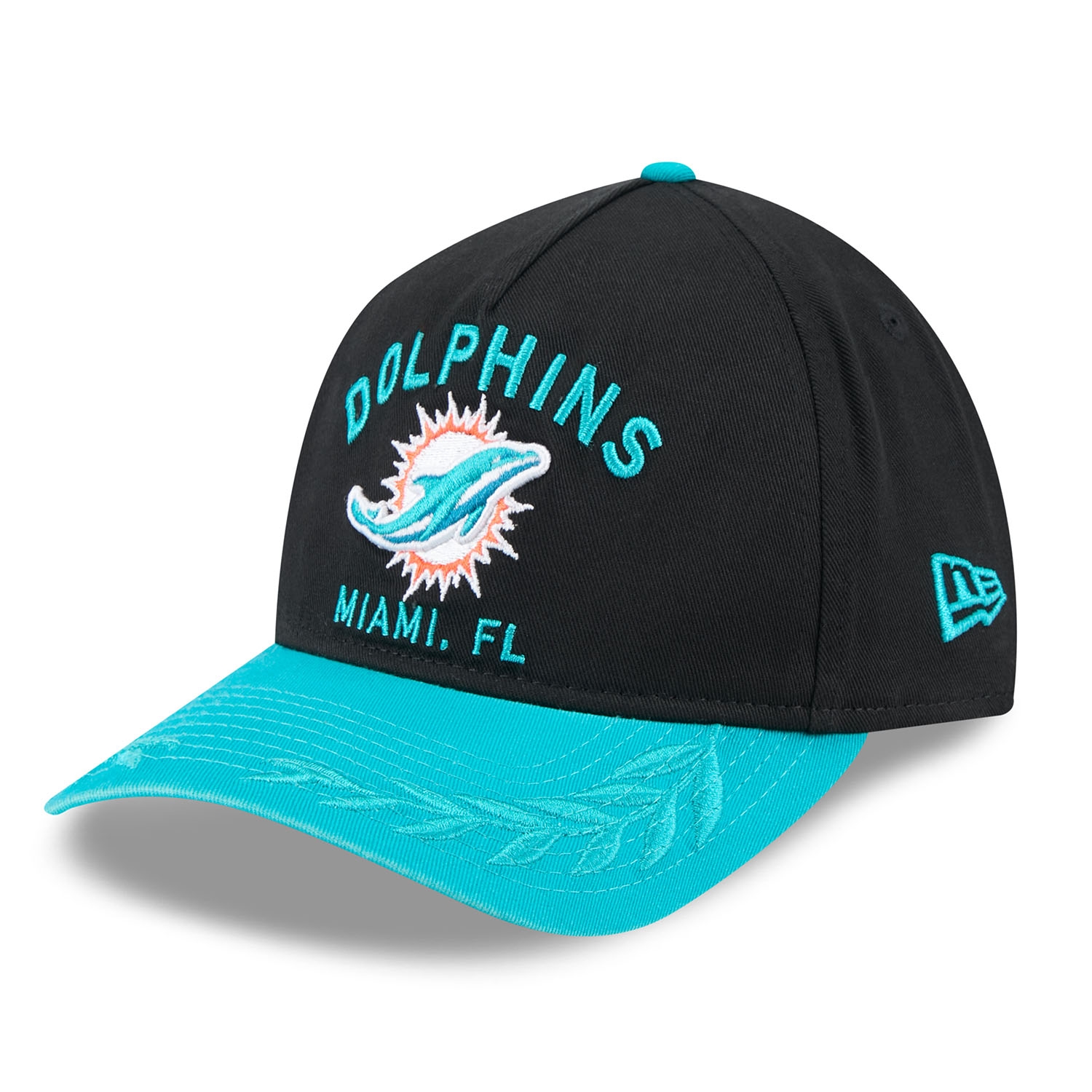Miami Dolphins 2025 NFL Draft 9TWENTY A-Frame Adjustable Cap Black