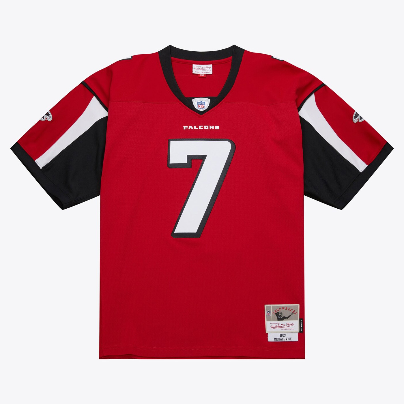 Michael Vick #7 Atlanta Falcons 2003 Mitchell & Ness Legacy NFL Jersey Red
