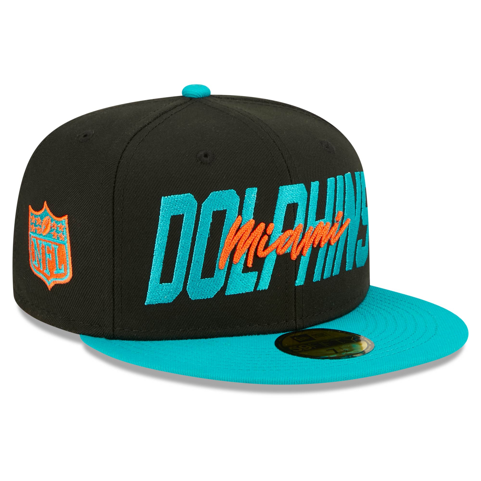 Miami Dolphins 2022 NFL Draft On-Stage New Era 59FIFTY Fitted Cap