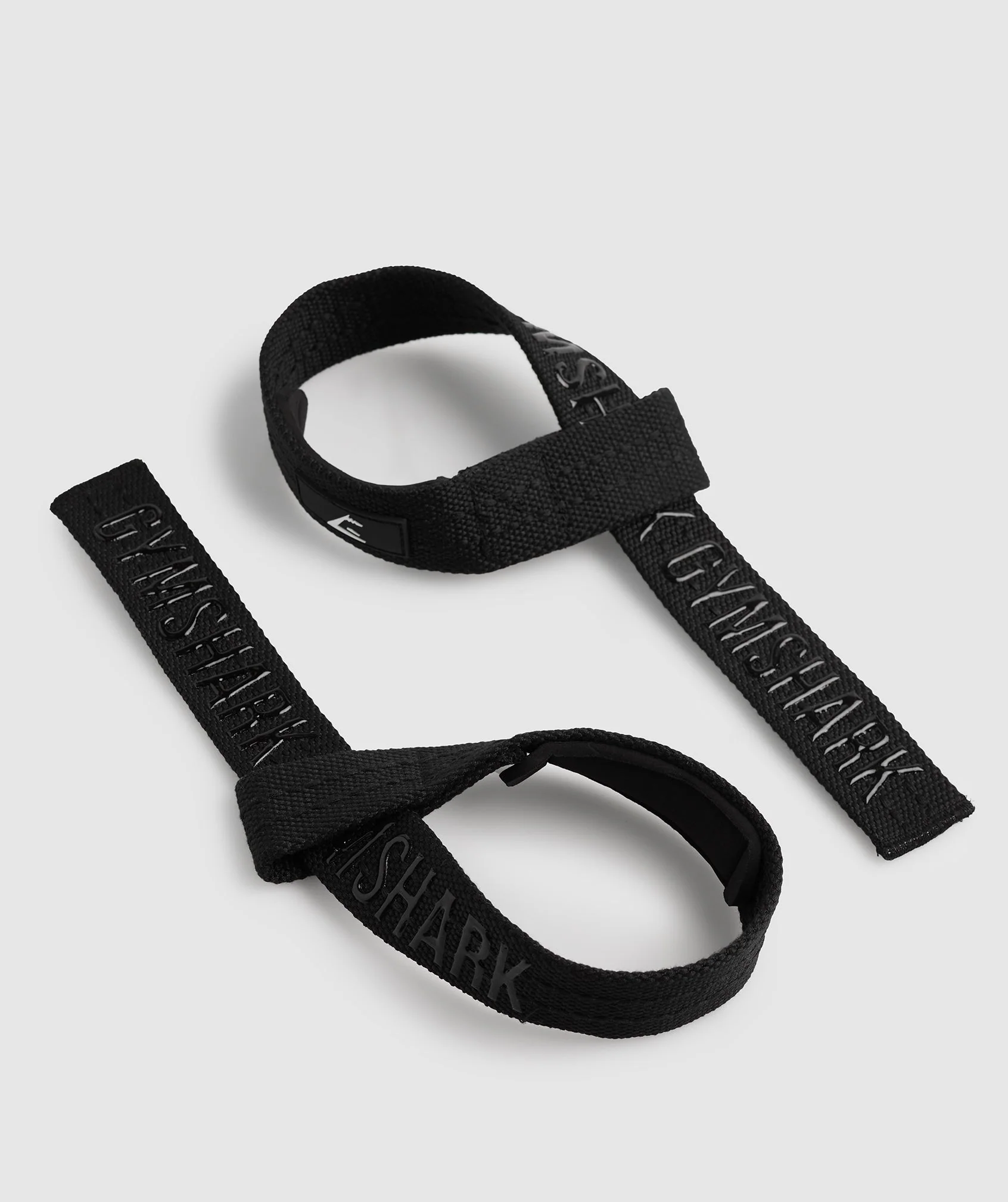 Silicone Grip Lifting Straps Black