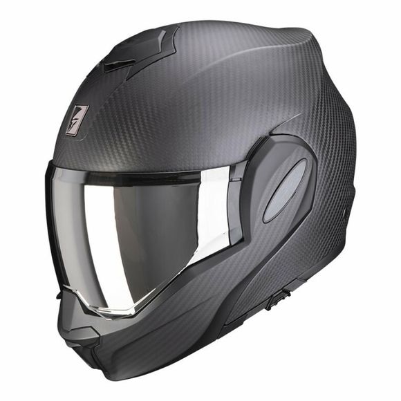 Casque modulable Scorpion Exo EXO-TECH EVO CARBON - SOLID - NoirRef : SC0934