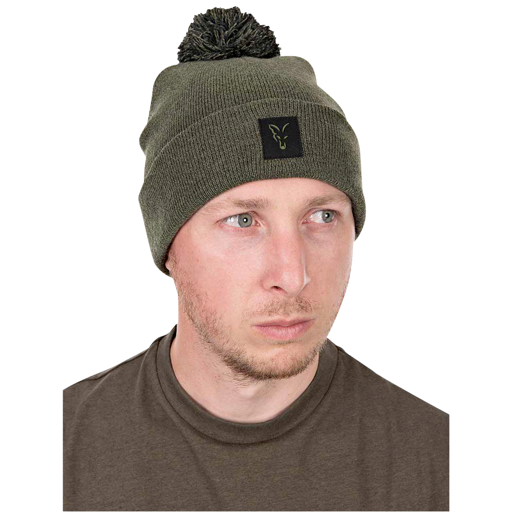 Fox Collection Bobble Hat (Black\/Orange)