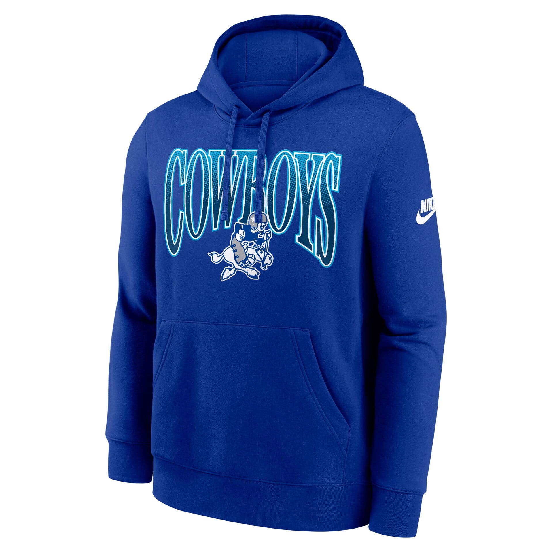Dallas Cowboys Throwback Full Blitz Club NFL Hoodie Blue