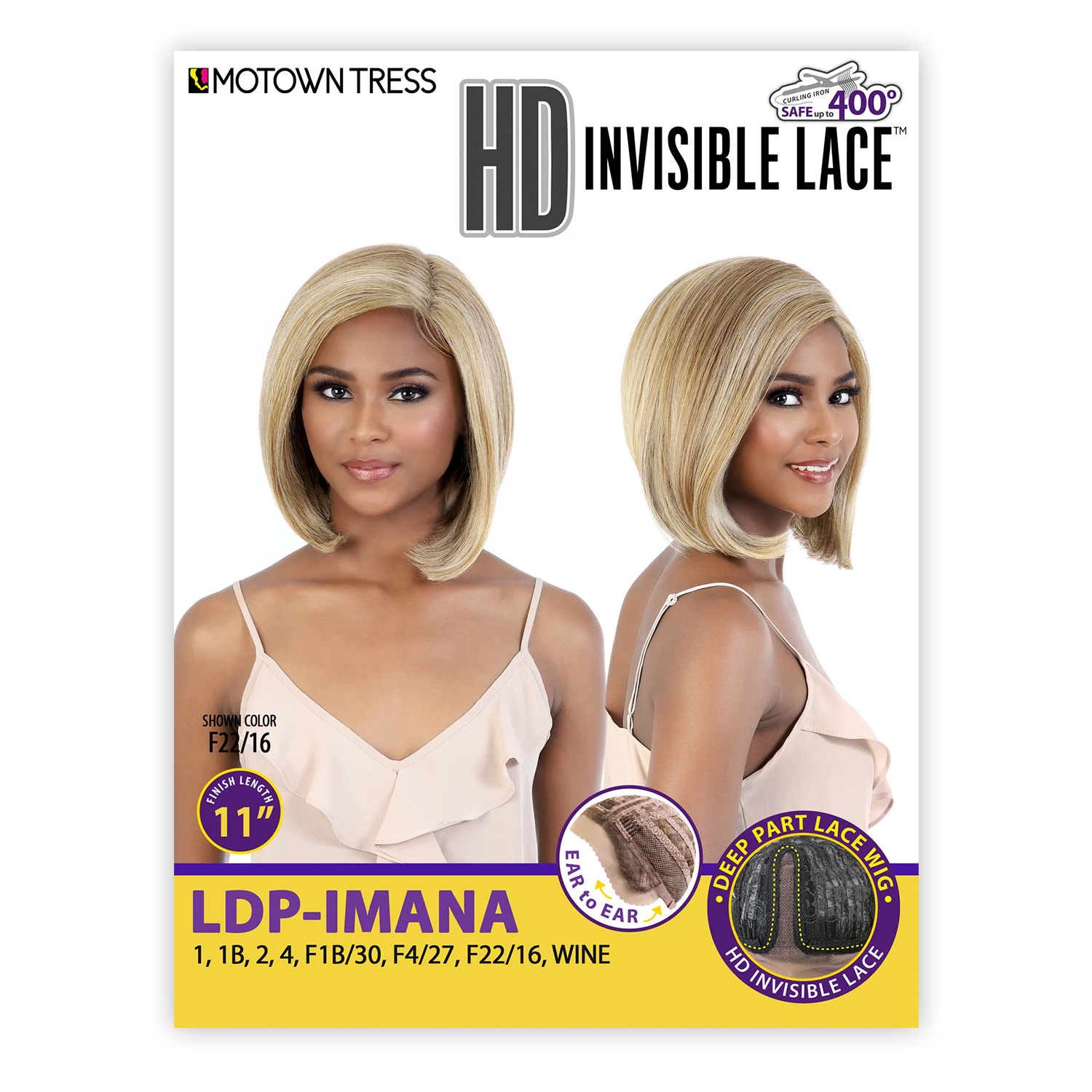 Motown Tress HD Lace Front Wig Invisible Deep Part Lace LDP-IMANA