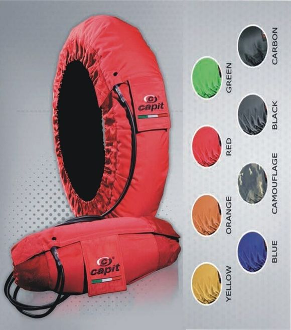 Capit Suprema Spina Blue Heated Tire Covers, Size M/XL - UniversalRef: CAP00005A / 1088189002