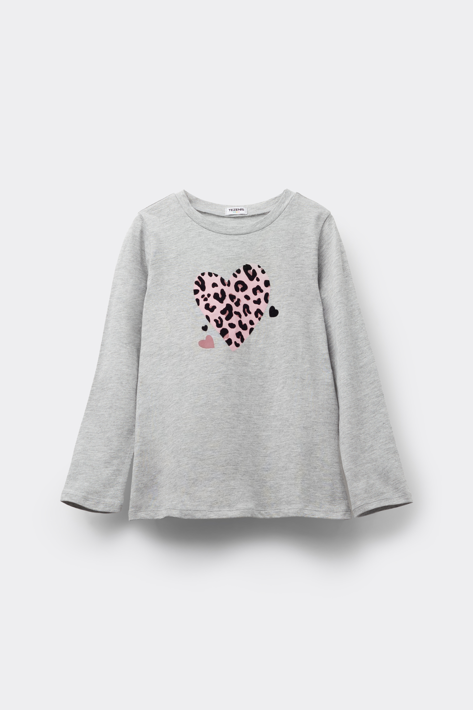 Girls’ Long Sleeve Cotton Top with Print