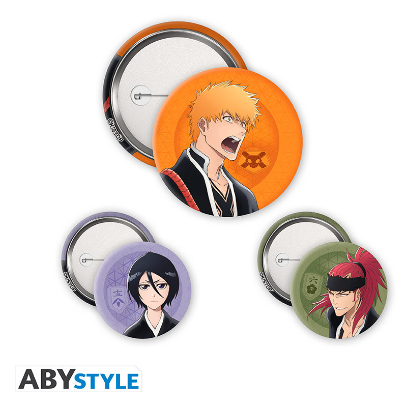 BLEACH TYBW Badge Pack Ichigo, Rukia, Renji