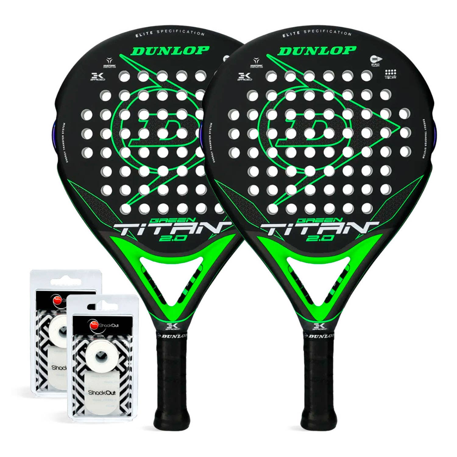 DUNLOP DUO TITAN GREEN 2 PACK