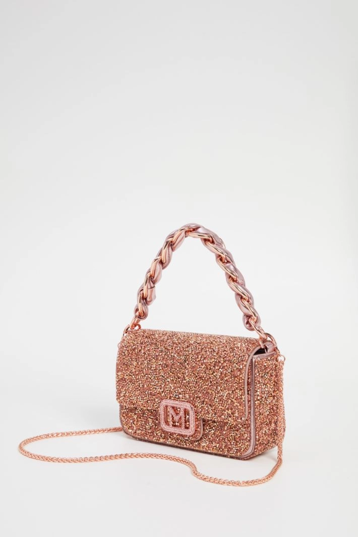 Minibag with rhinestones - PINK