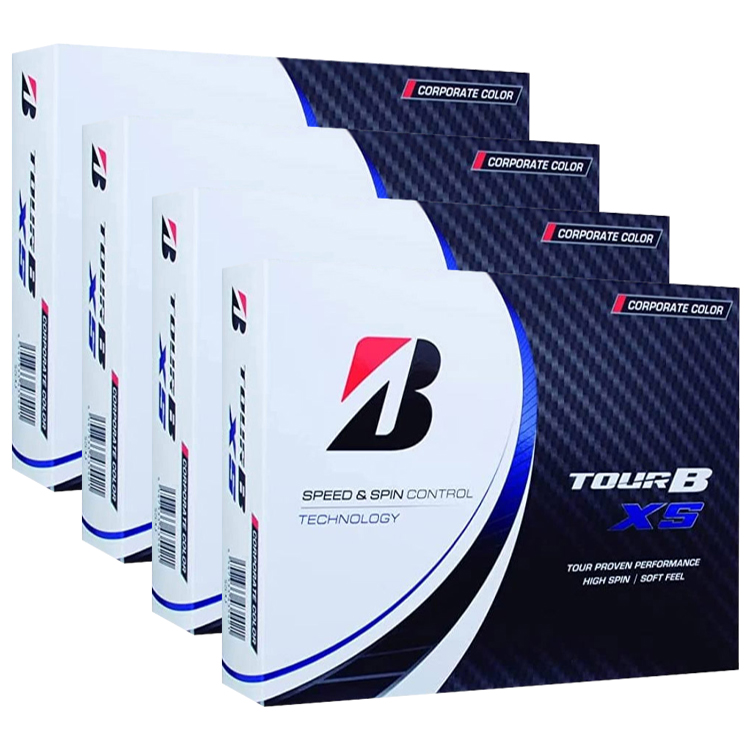 Bridgestone Tour B XS Corporate Colour 4 For 3 Golf Balls