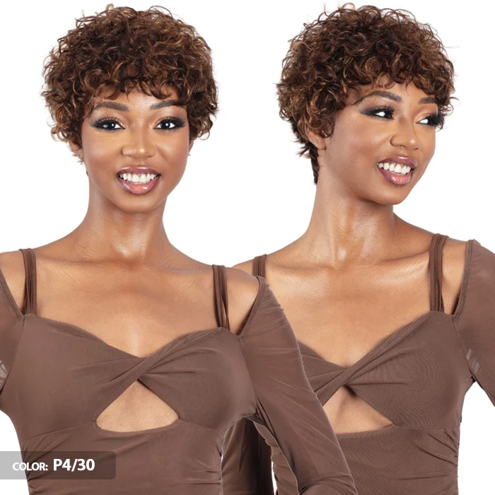 Shake N Go Golden 100% Human Hair Full Wig - EVARA