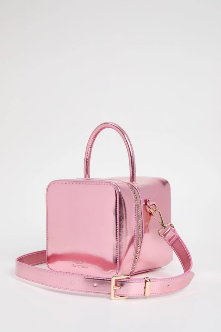 Laminated cube bag - PINK