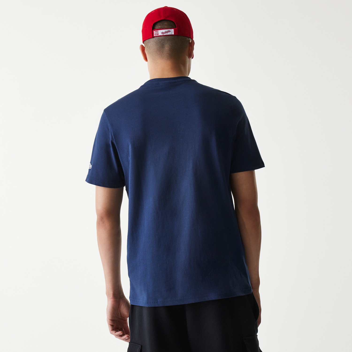 Washington Nationals Team Logo New Era MLB T-Shirt Navy
