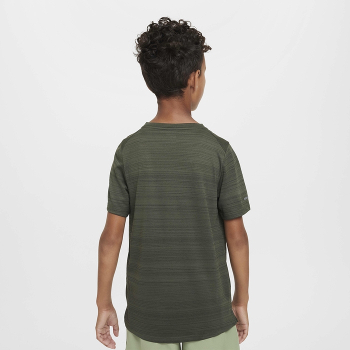 Nike Dri-Fit Miler Training Top Kids - cargo khaki/white DD3055-325