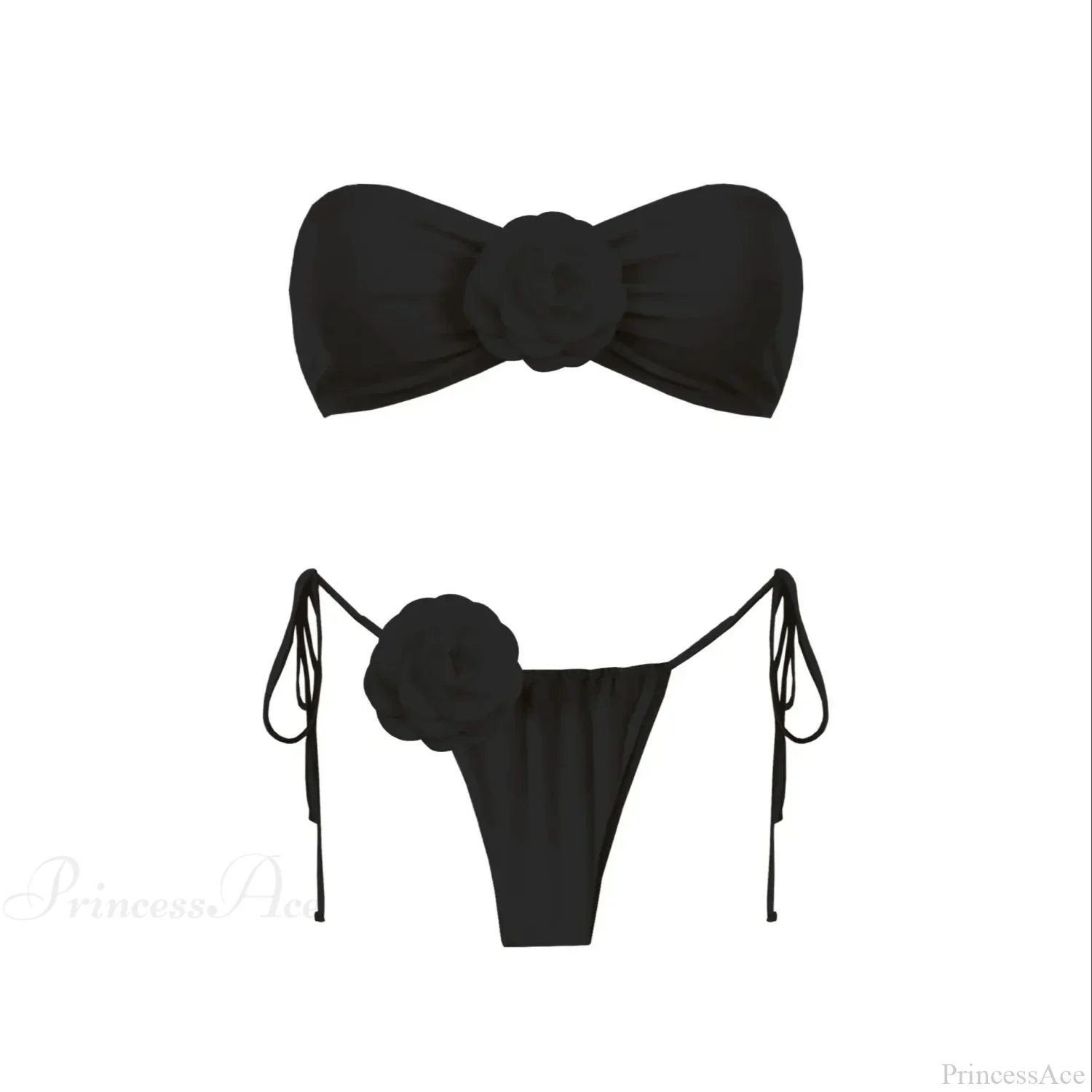 3D Flower Bandage Bikini Set