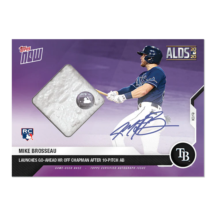 On-Card Auto-Relic # to 25 - Michael Brosseau - MLB TOPPS NOW® Card 397C