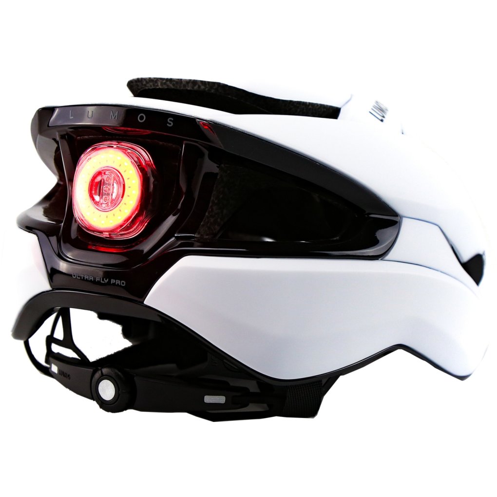 Lumos Ultra Fly Pro MIPS Helmet + Firefly Helmet Light - Spectre White