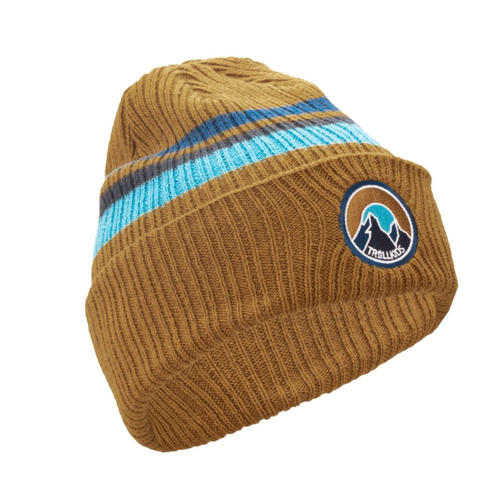 Trollkids Spitsbergen Cap Kids - Bronze/Dolphin Blue/Black