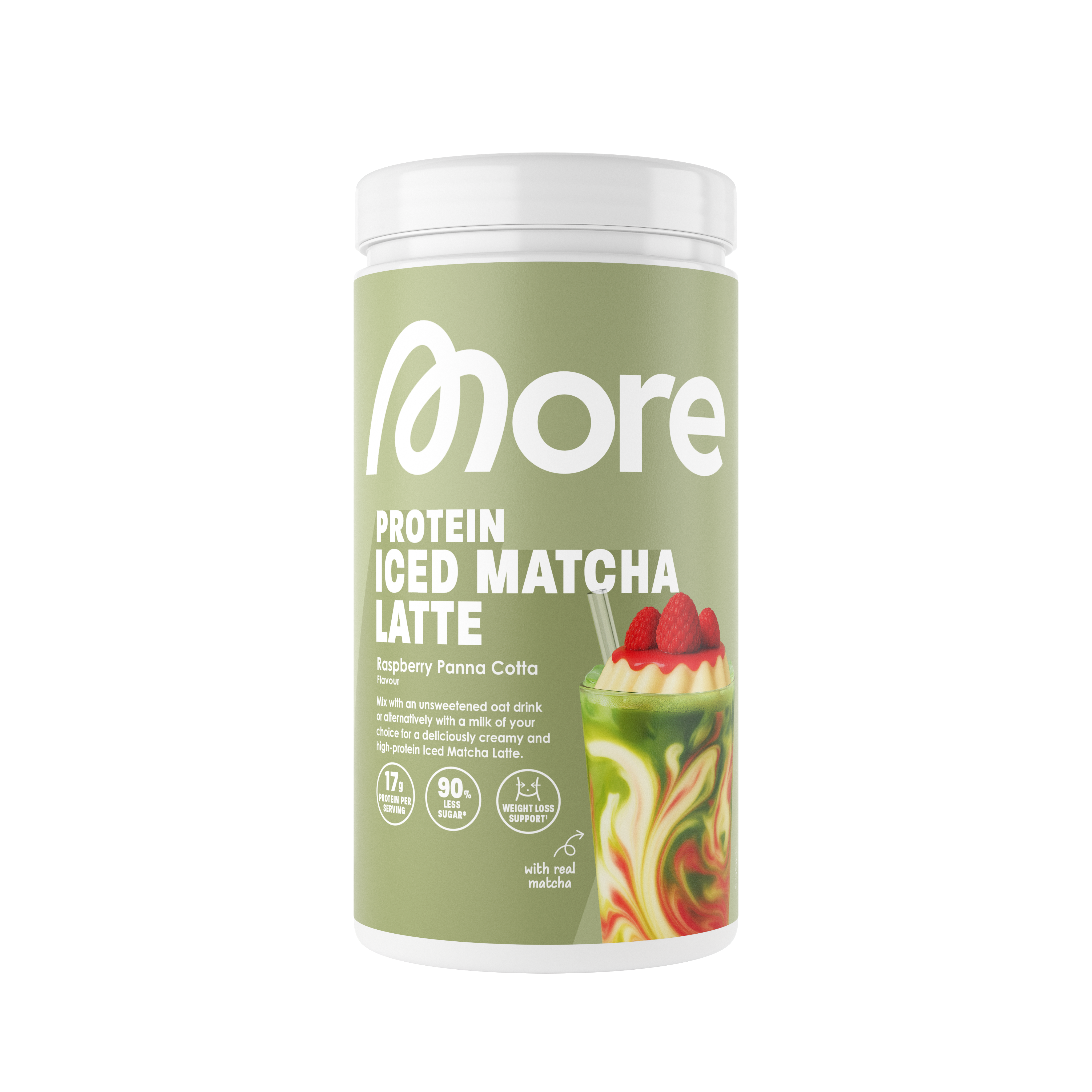 More Protein Iced Matcha Latte