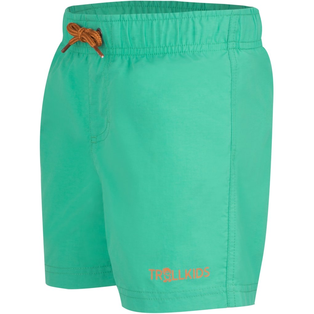 Trollkids Balestrand Shorts Kids - Aquamarine Green/Caramel