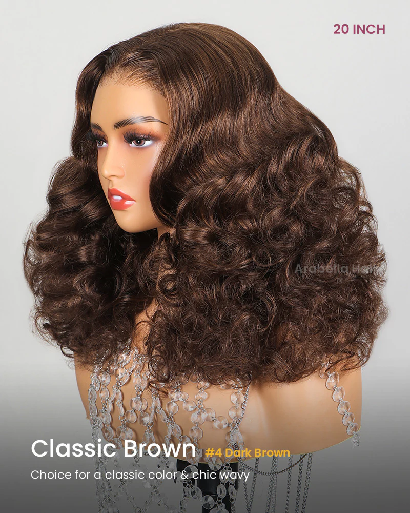 Ophirawig 6x5/6x6/13x4 Lace Chocolate Brown Wig Body Wave Wig Pre-cut Lace Beginner Friendly