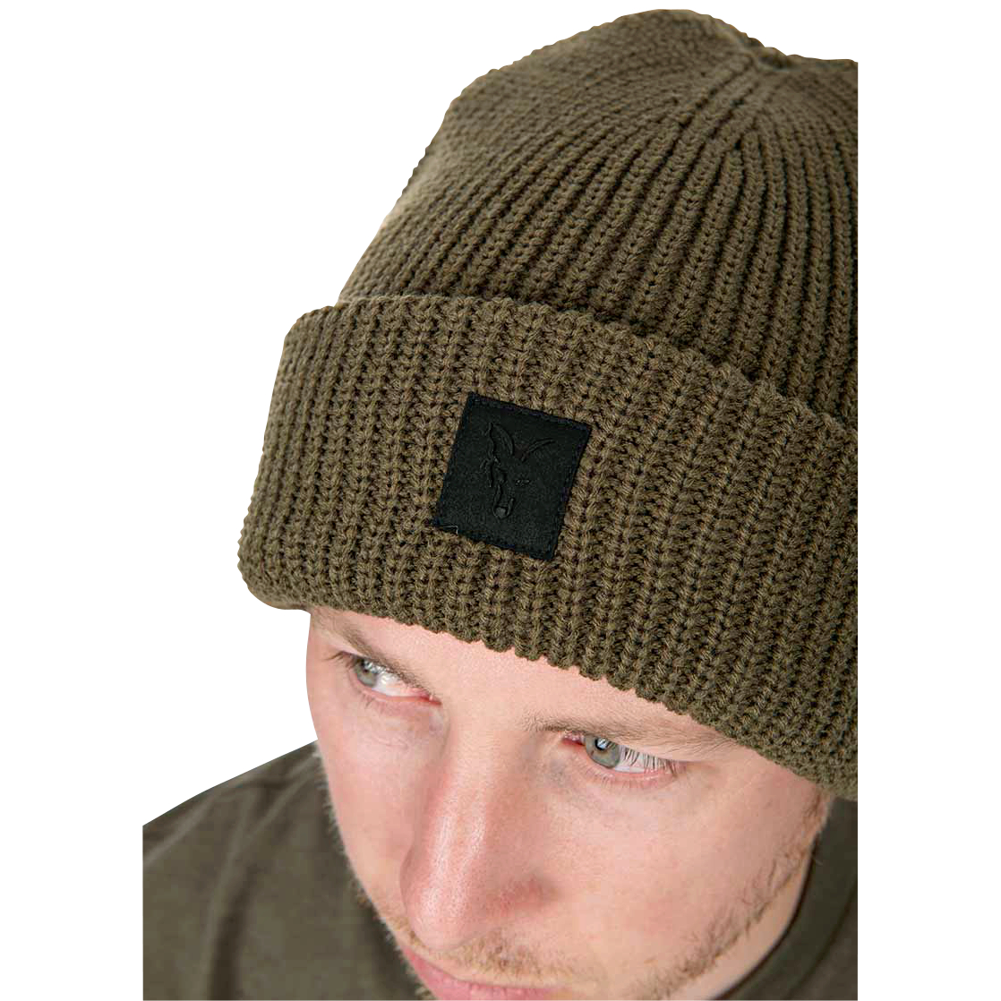 Fox Merino Blend Beanie (Olive)