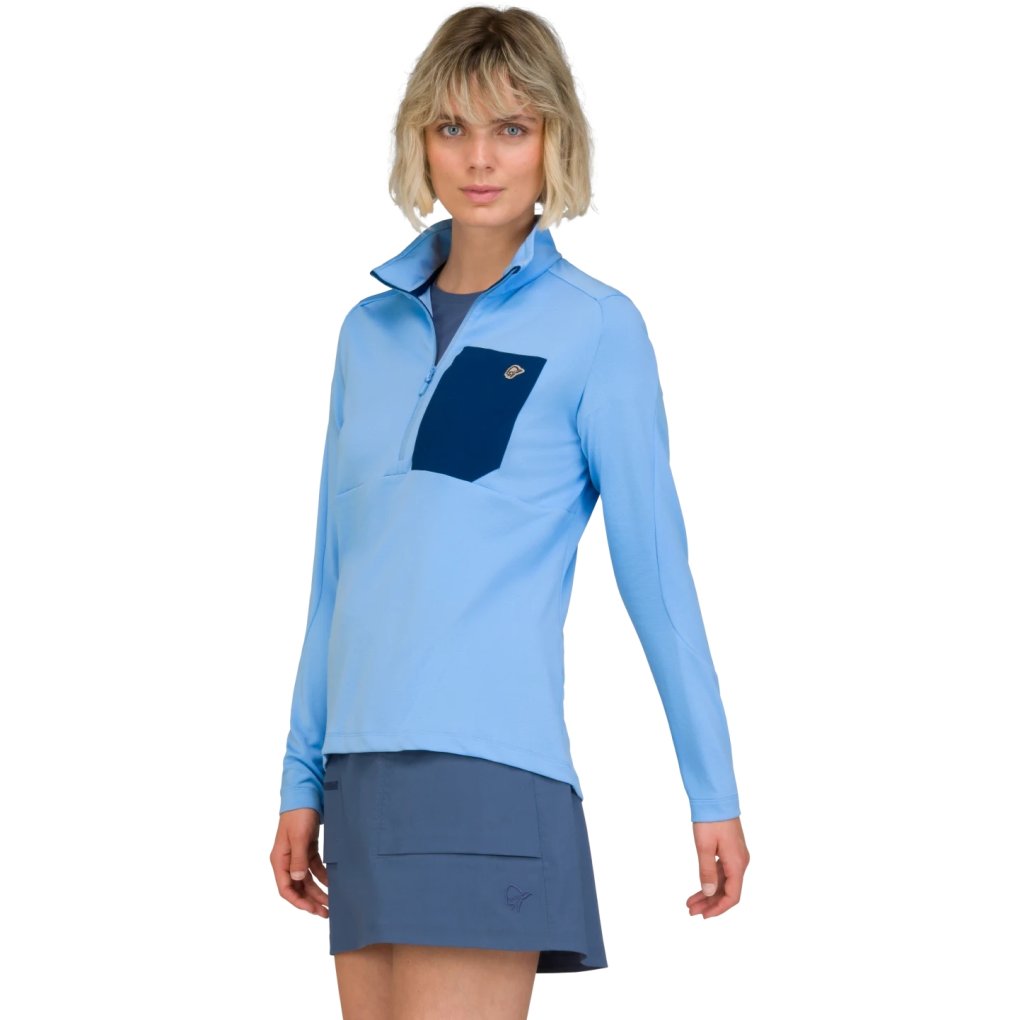 Norrona femund warm1 Half-Zip Shirt Women - Frozen Fjord