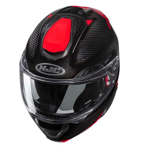 Casque modulable HJC RPHA91 CARBON - NOELA - Noir / RougeRef : HJ1103