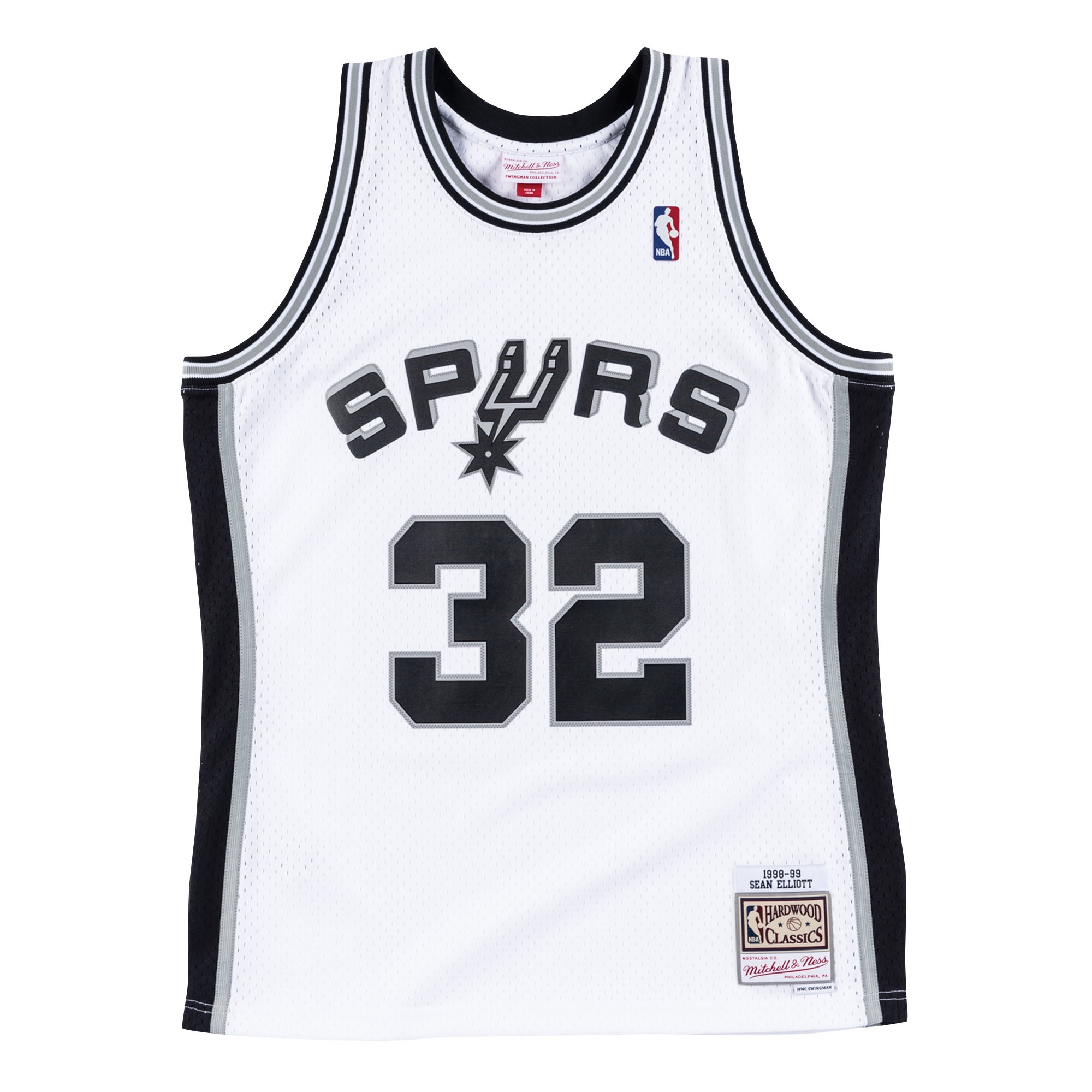 Sean Elliott #32 San Antonio Spurs 1998-99 Mitchell & Ness Swingman NBA Jersey White