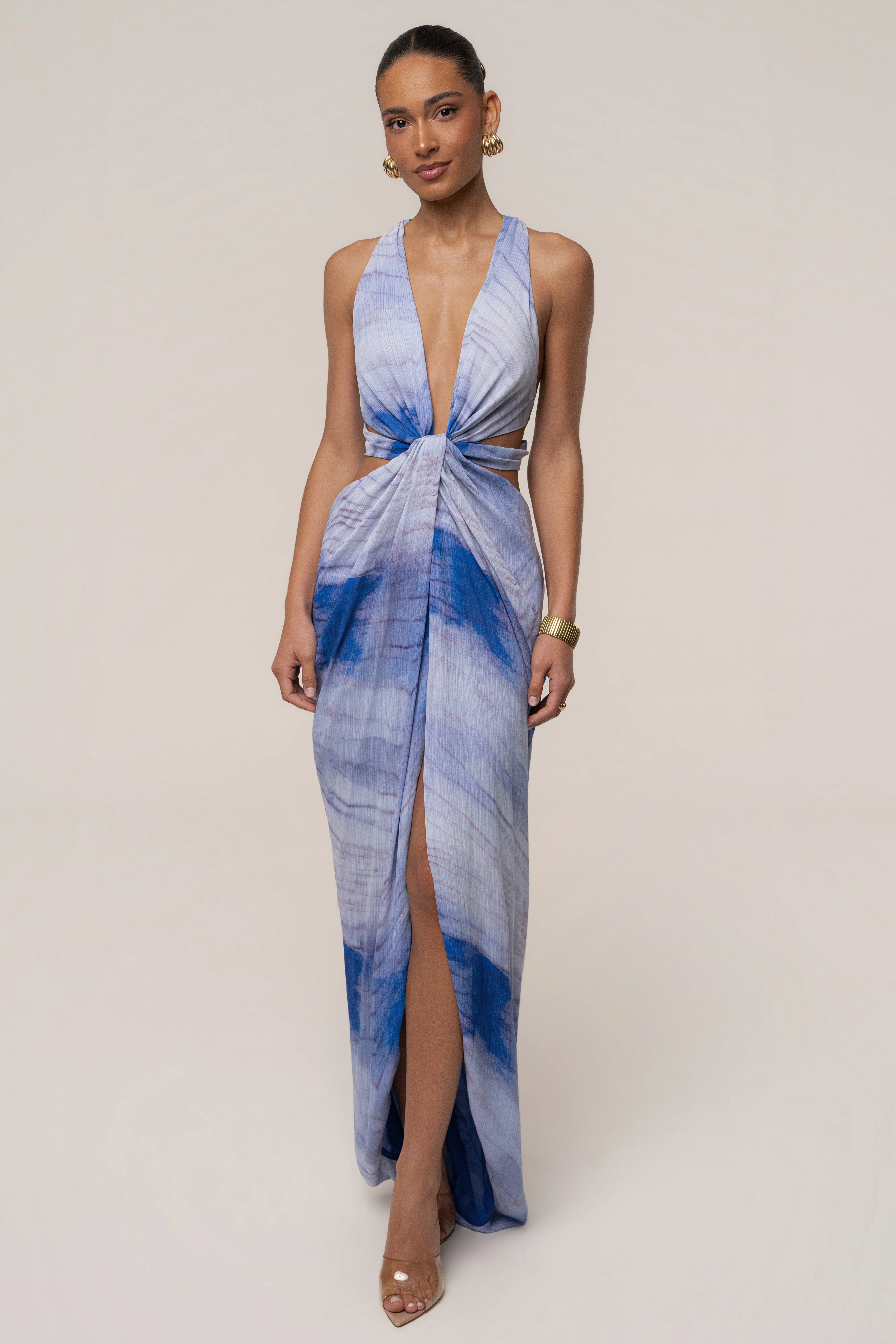 Blue Coastline Maxi Dress