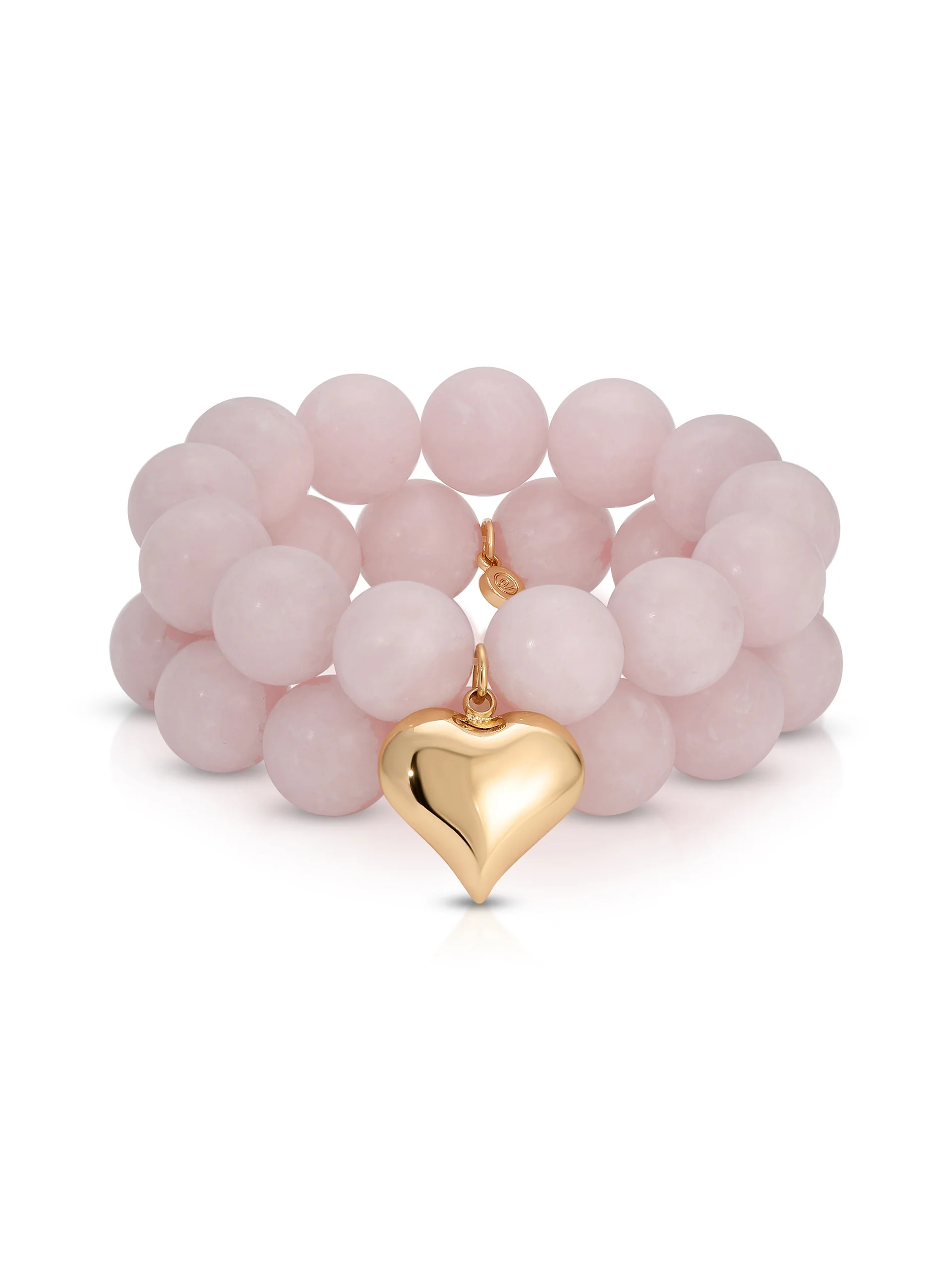 Luck and Love Rose Heart Bracelet Set
