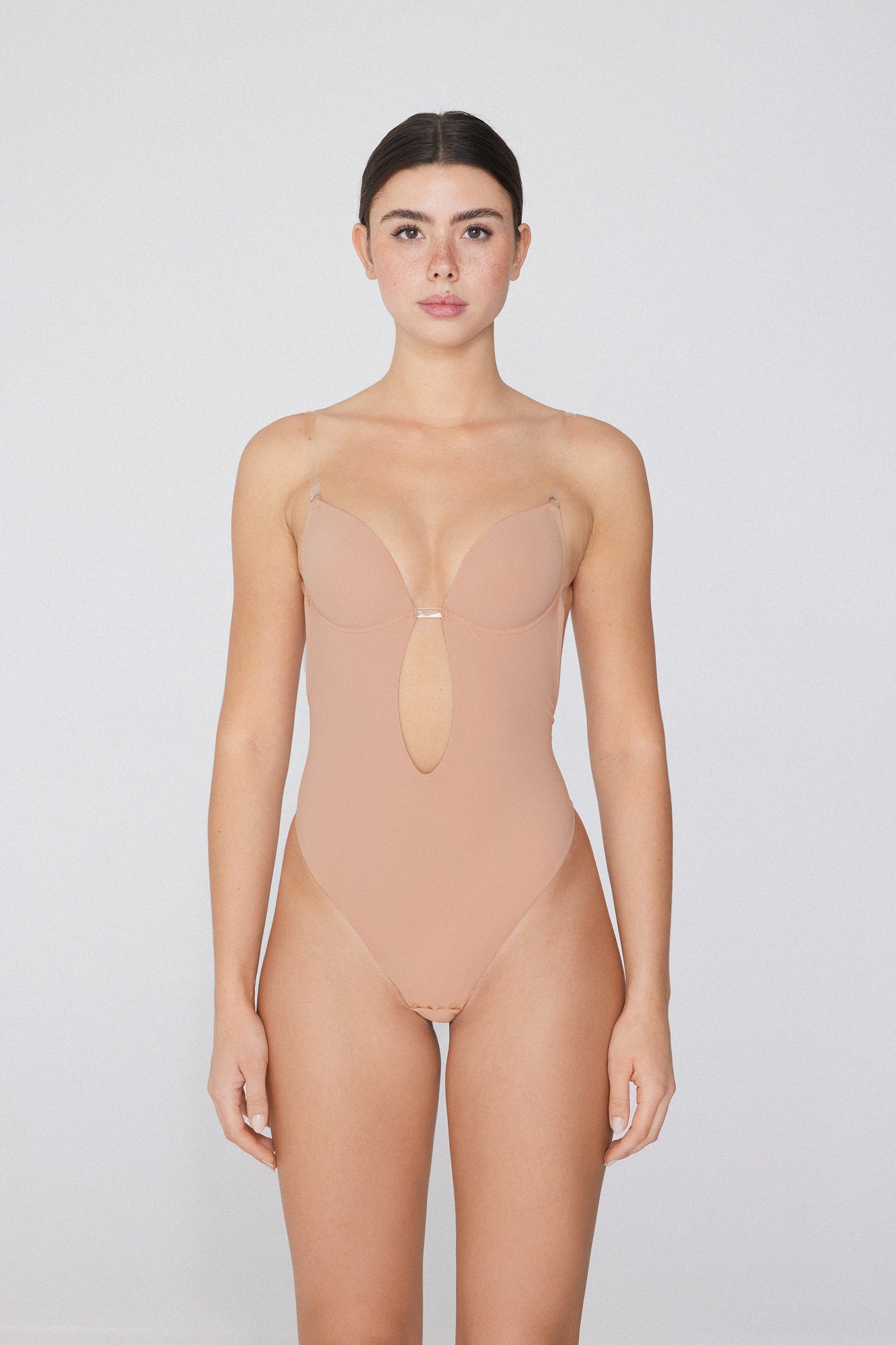 Recycled Microfibre Padded Push-Up Body with Silicone Shoulder Straps