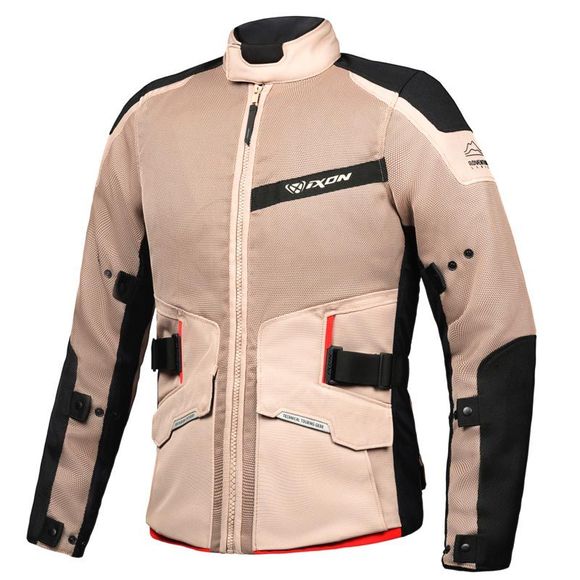 Ixon M -Njord Motorcycle Jacket - Beige / BlackRef: Ix1758-C64707