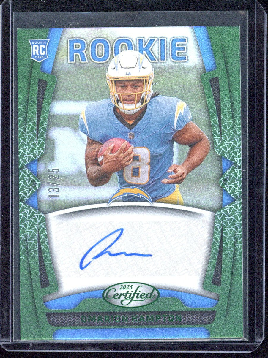 2025 Panini Certified Omarion Hampton Autograph /25
