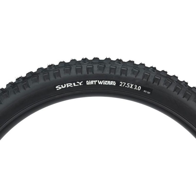 Surly Dirt Wizard Folding Tire - 60 TPI - 27.5x3.0 Inches | black