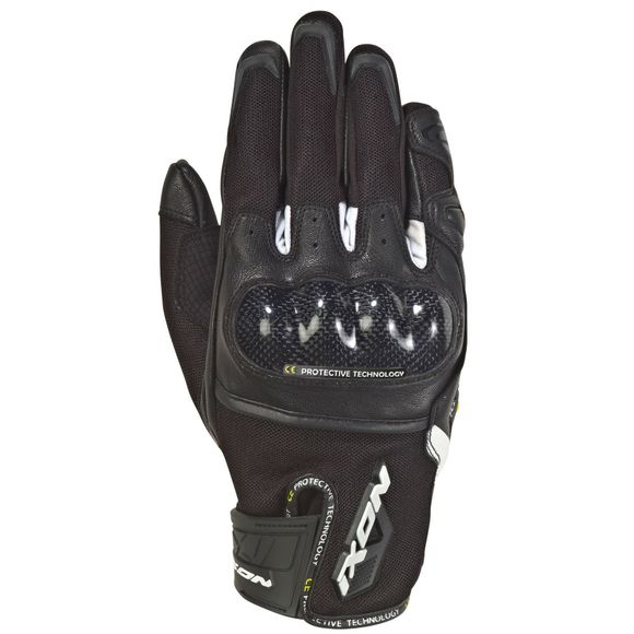 Ixon Rs Rise Air Gloves - Black / WhiteRef: IX1118