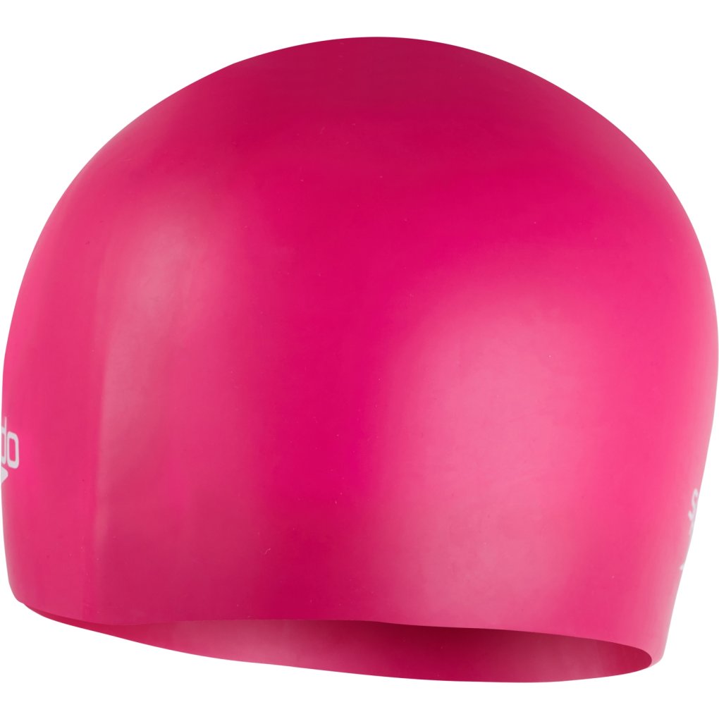 Speedo Plain Moulded Silicone Cap - electric pink