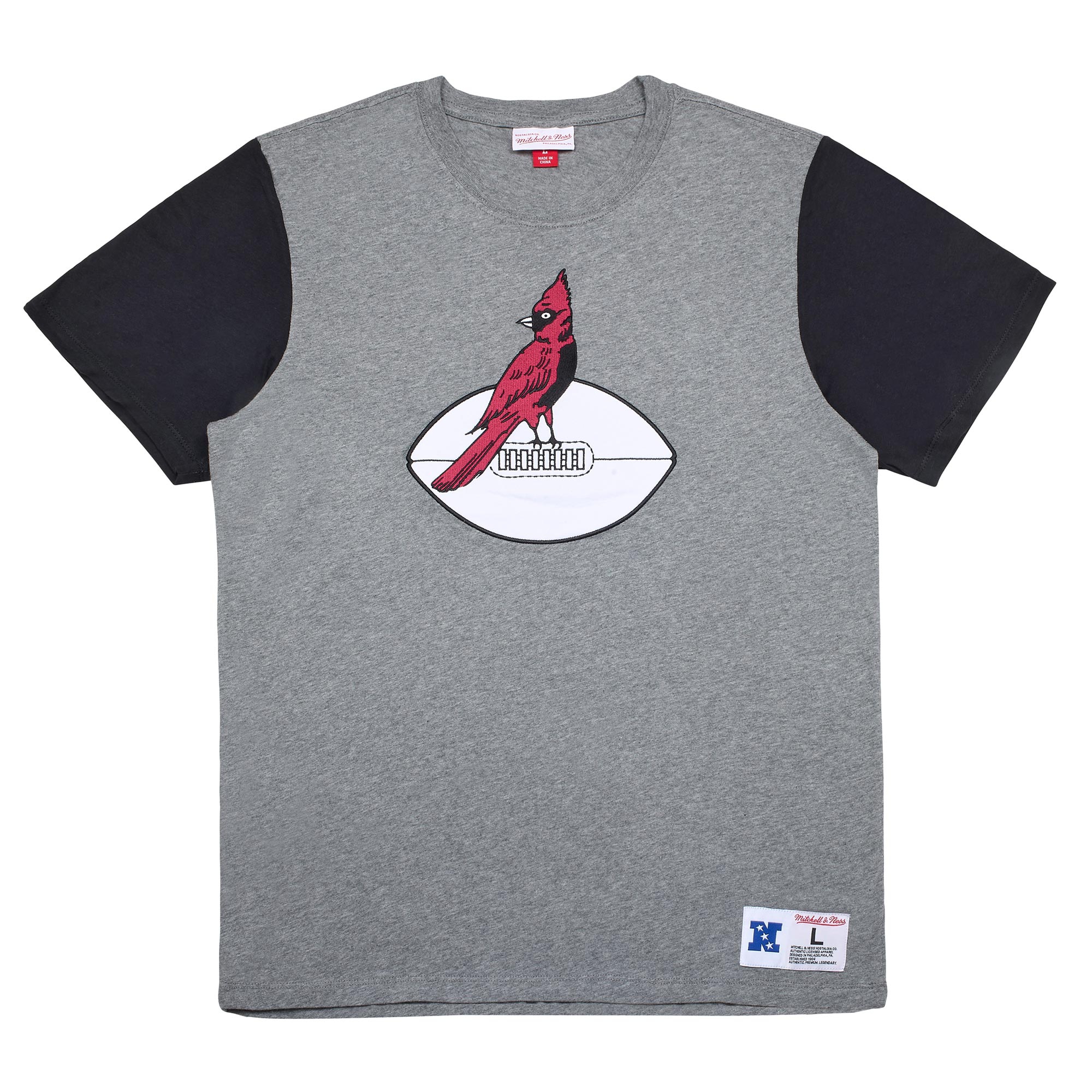 Arizona Cardinals Mitchell & Ness Color Blocked NFL Throwback T-Shirt